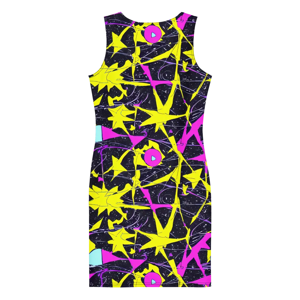 Ultraviolet Fracture on Bodycon Dress — Back