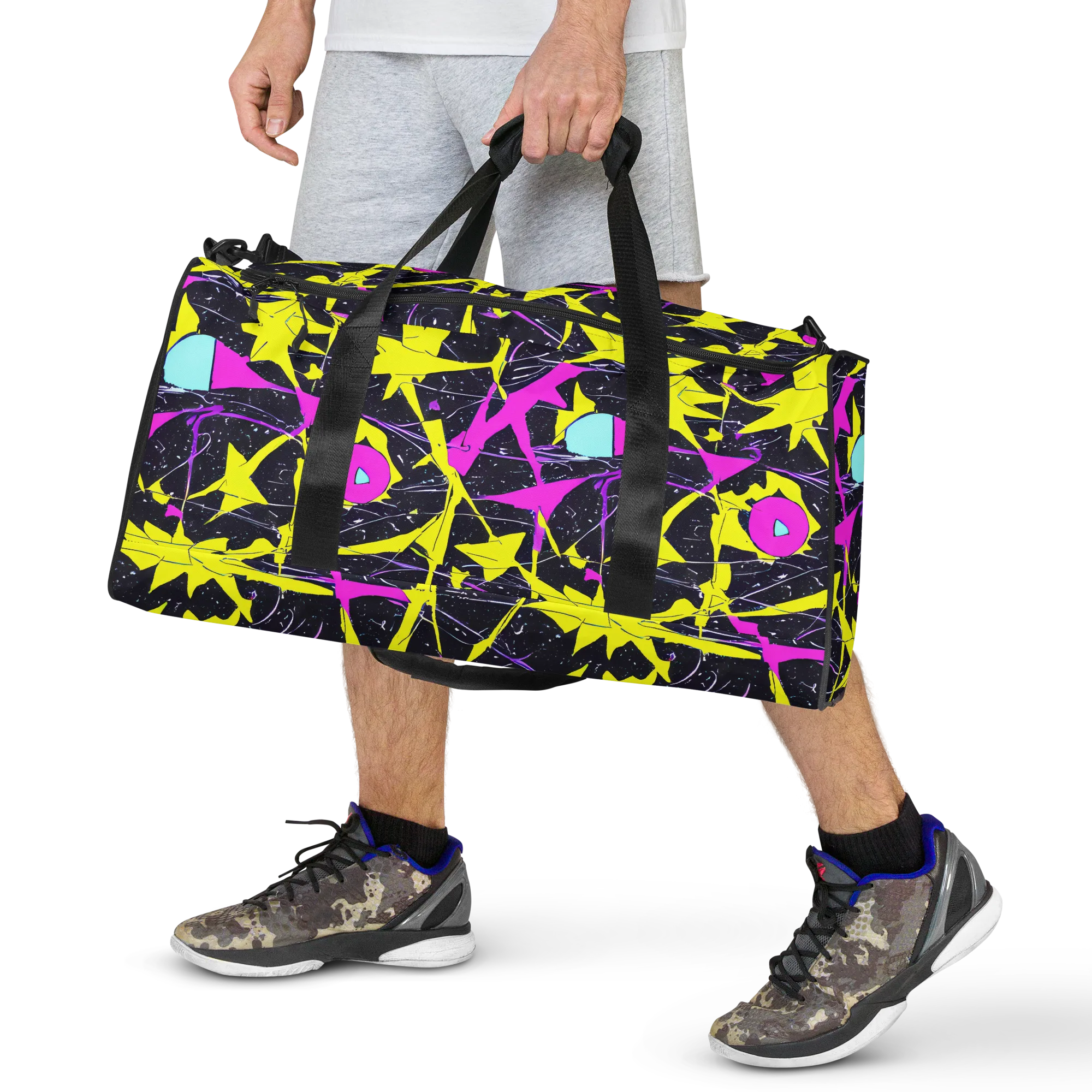 Ultraviolet Fracture on Duffle Bag — Front
