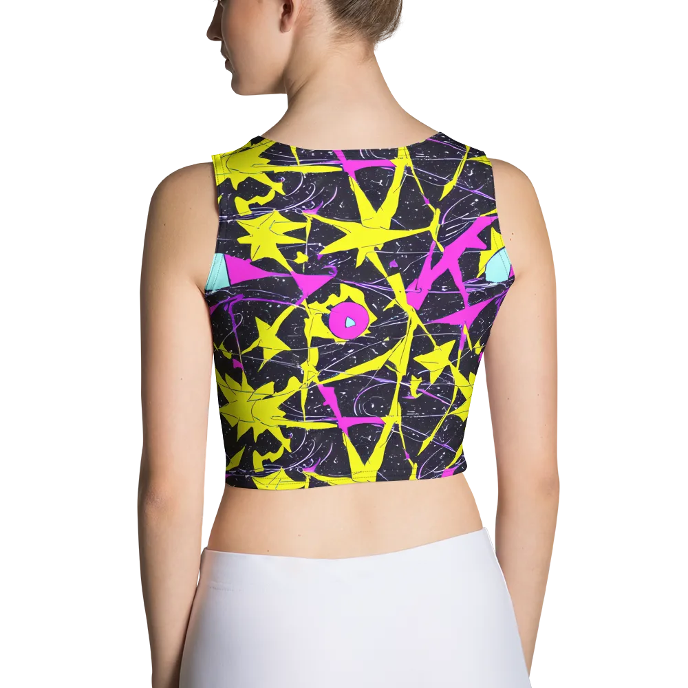 Ultraviolet Fracture on Crop Top — Back