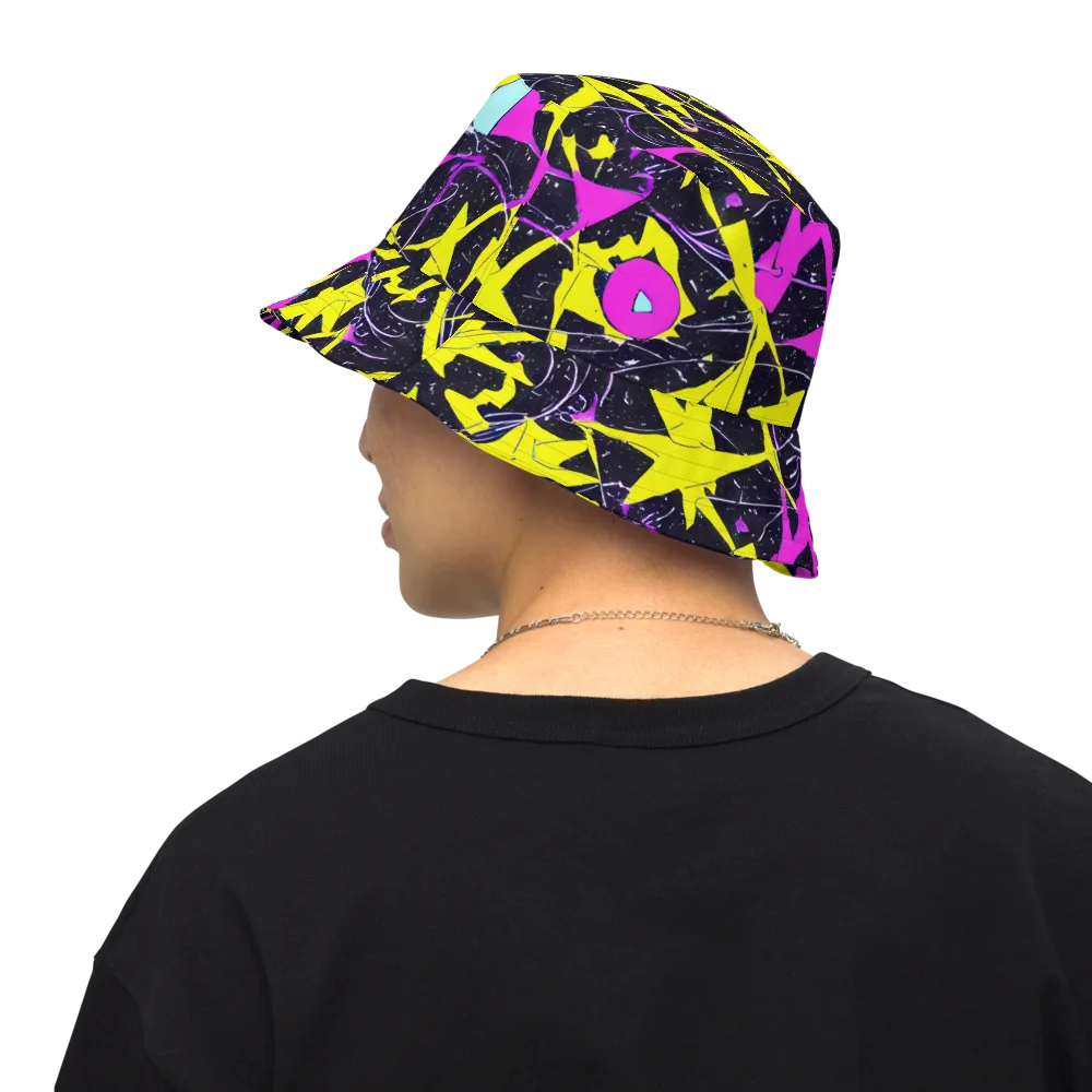 Ultraviolet Fracture on Reversible Bucket Hat — Back Inside
