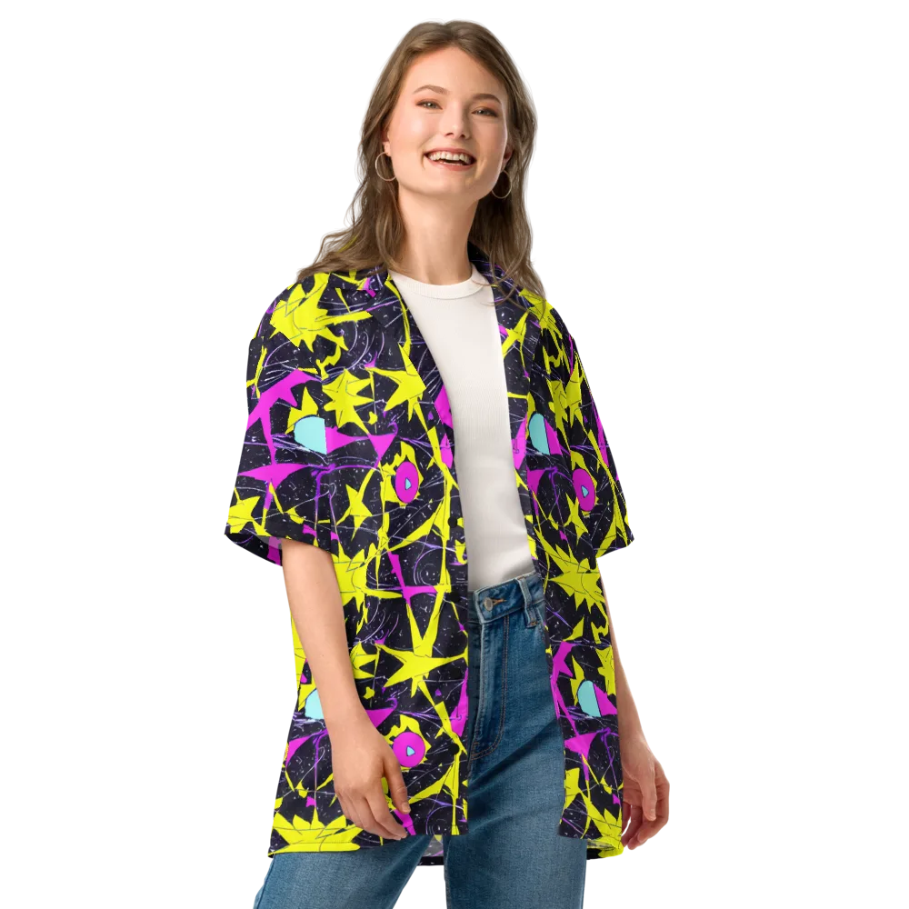 Ultraviolet Fracture on Button Shirt — Front
