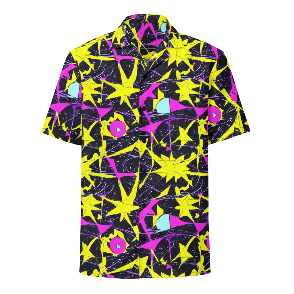 Ultraviolet Fracture on Button Shirt — Front