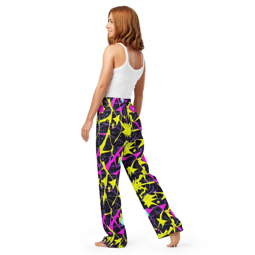 Ultraviolet Fracture on Women's Pajama Pants — Back