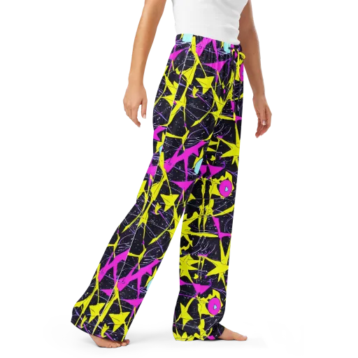 Ultraviolet Fracture on a Women's Pajama Pants