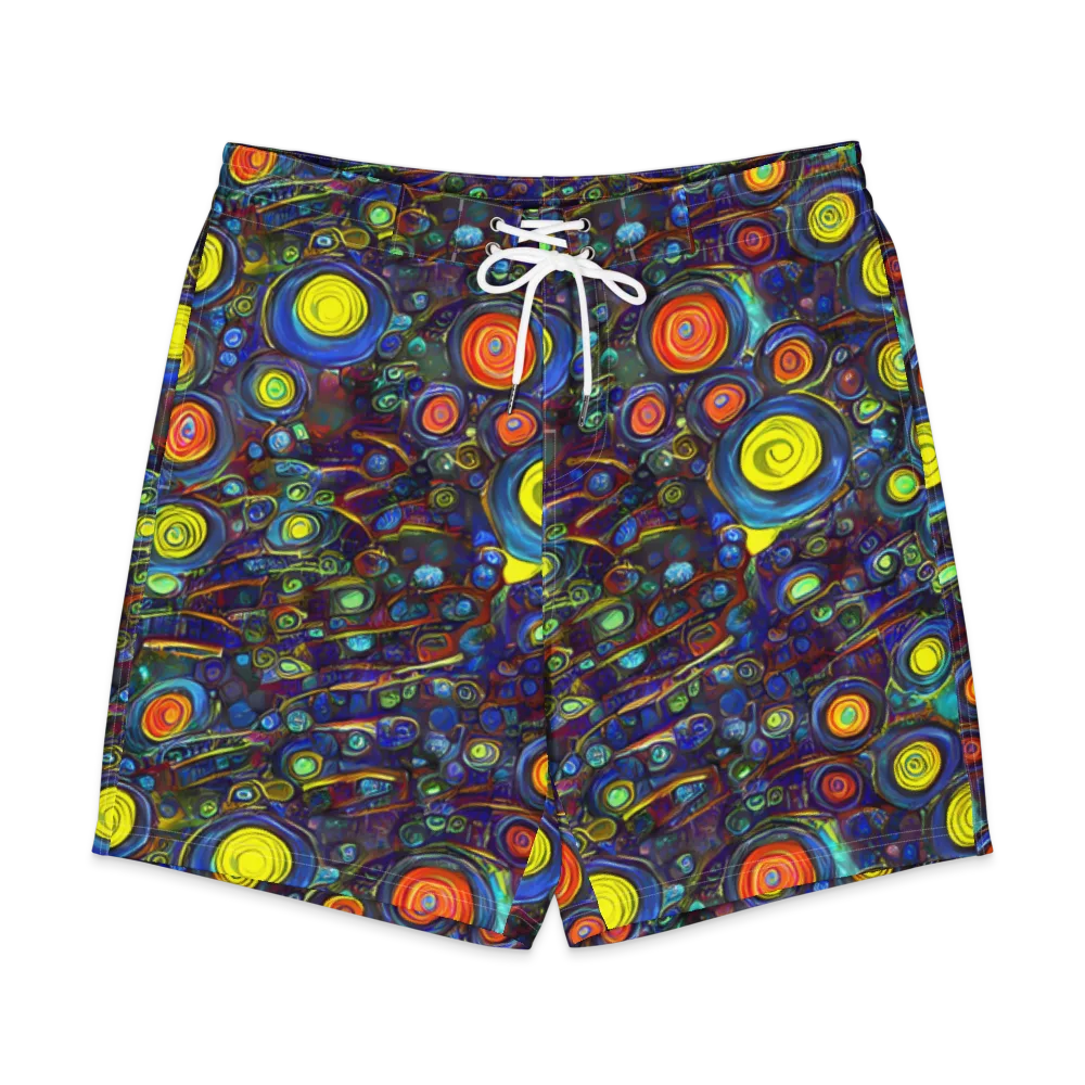 Indigo Cyclone on Men's Board Shorts — Front