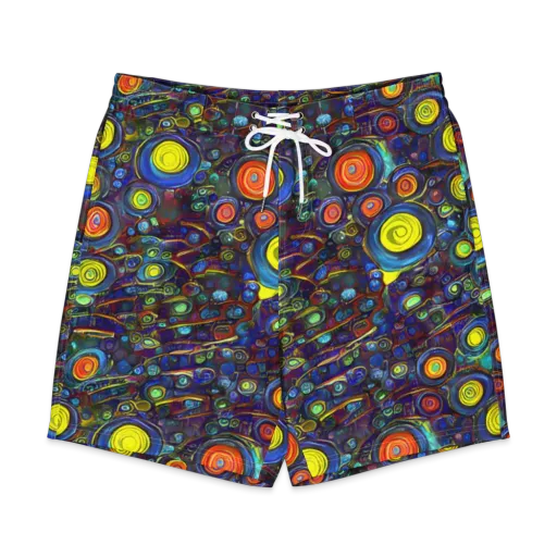 Indigo Cyclone on a Men's Board Shorts