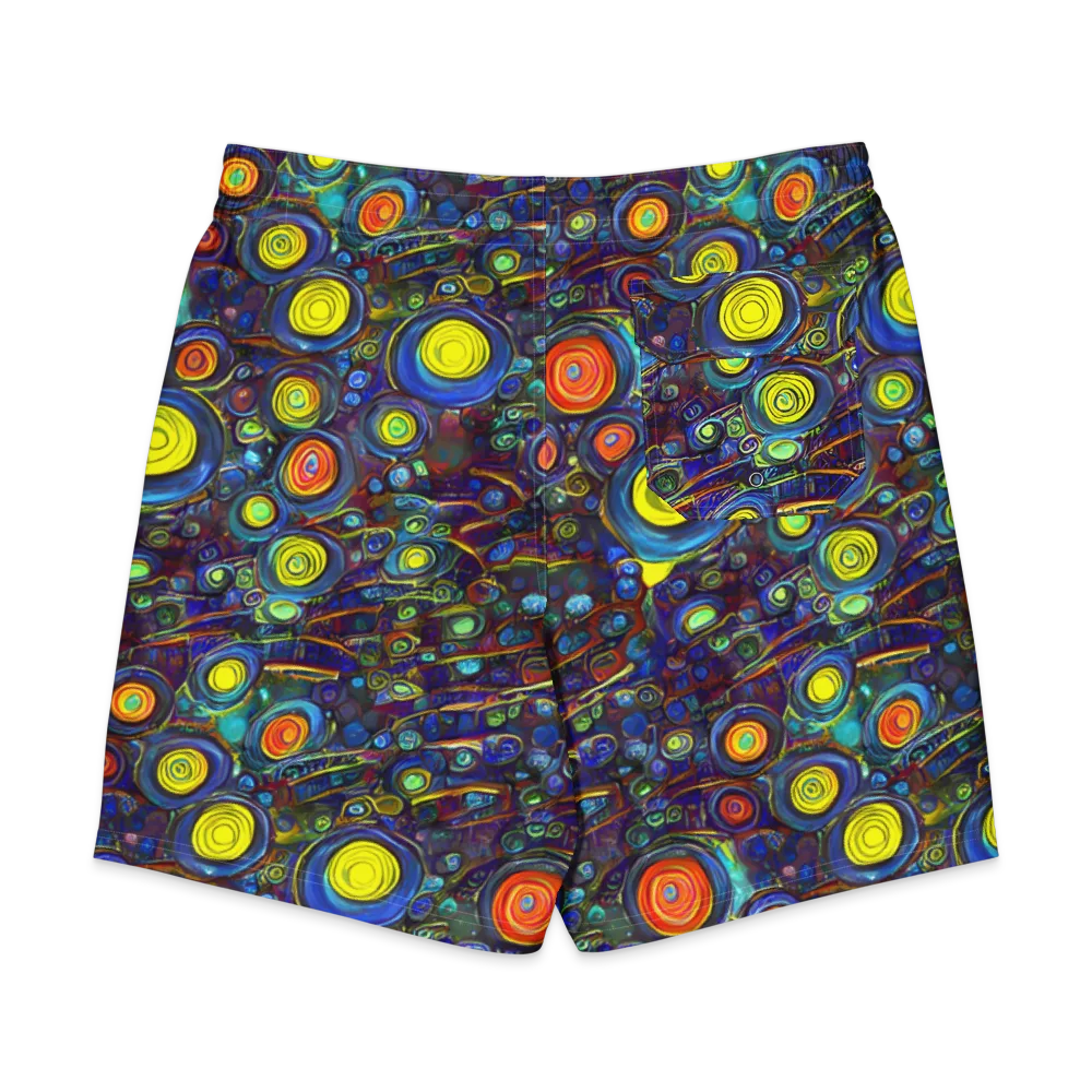 Indigo Cyclone on Men's Board Shorts — Back