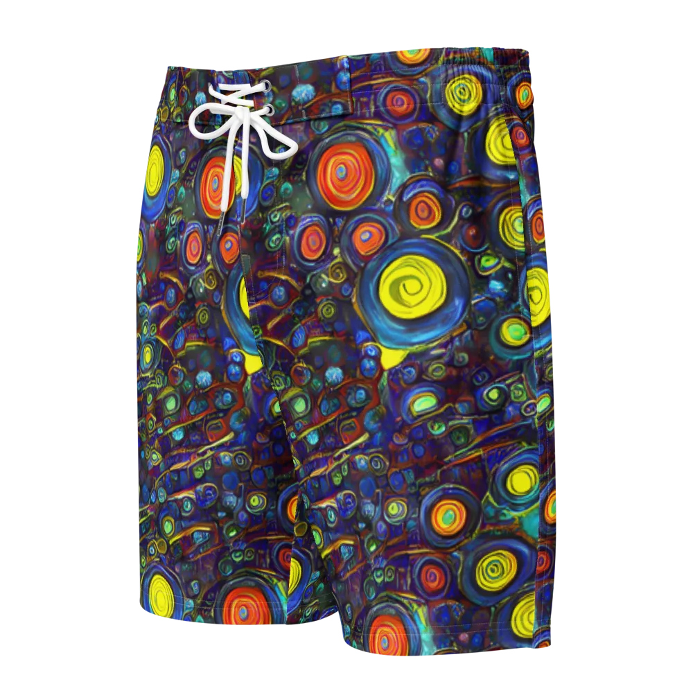 Indigo Cyclone on Men's Board Shorts — Front