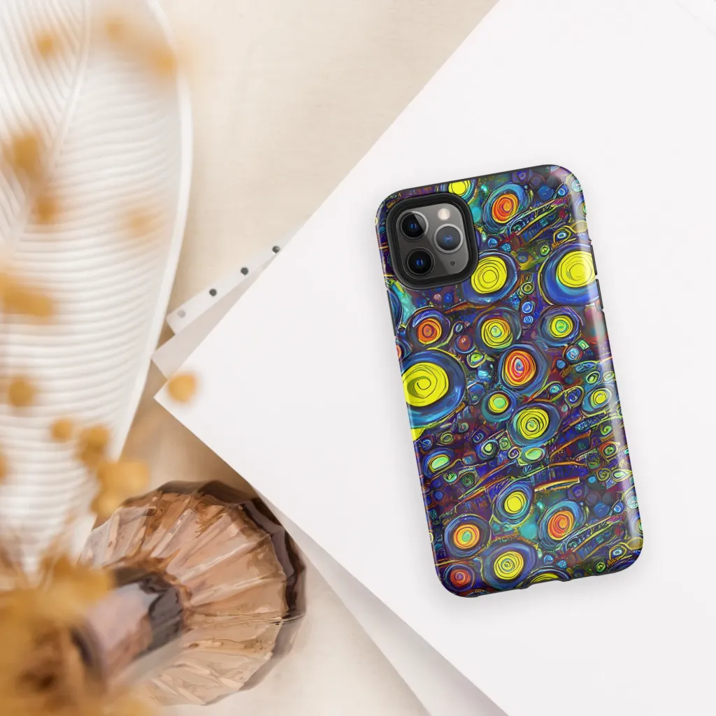 Indigo Cyclone on Tough Case for iPhone® — Front