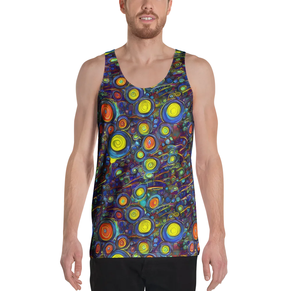 Indigo Cyclone on Men's Tank Top — Front