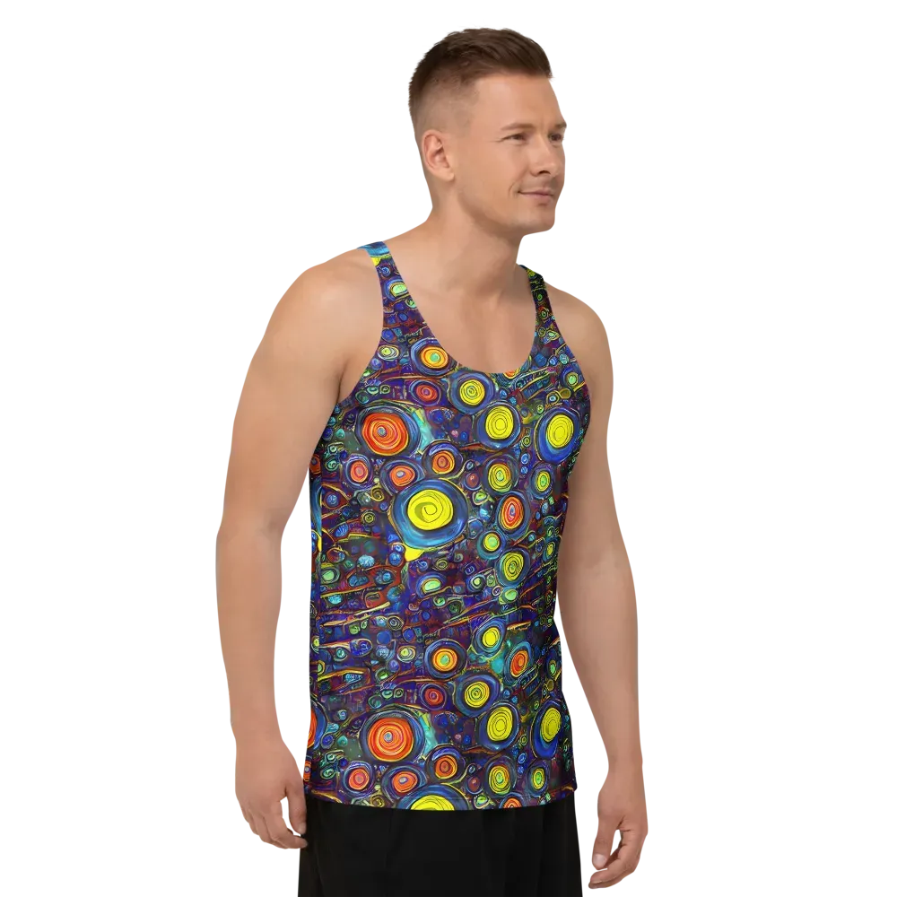 Indigo Cyclone on Men's Tank Top — Right Front