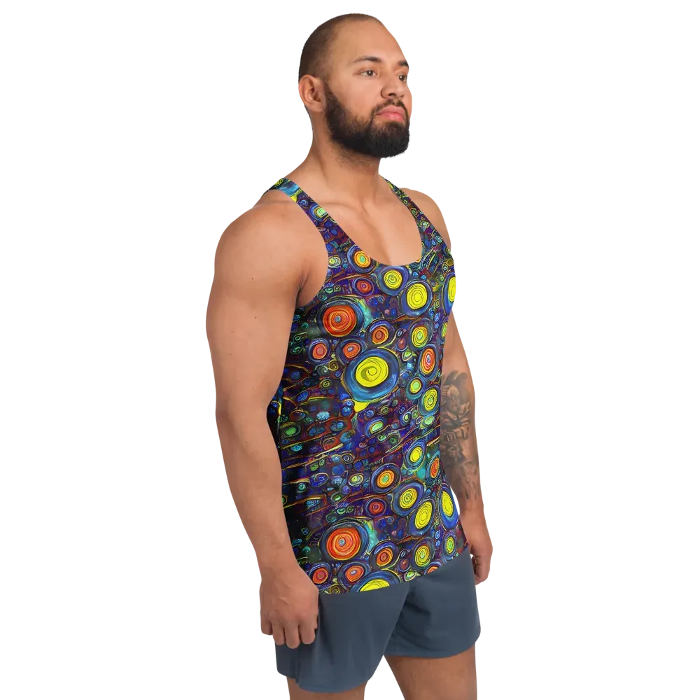 Indigo Cyclone on Men's Tank Top — Right Front