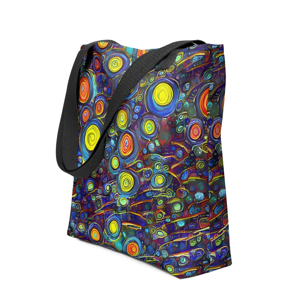 Indigo Cyclone on Tote Bag — Front