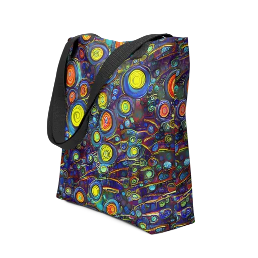 Indigo Cyclone on a Tote Bag