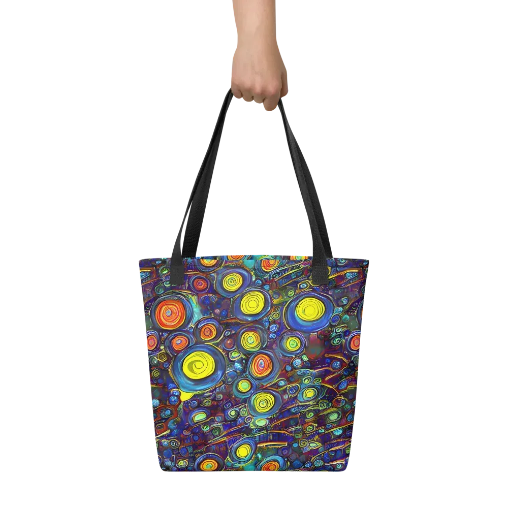 Indigo Cyclone on Tote Bag — Front