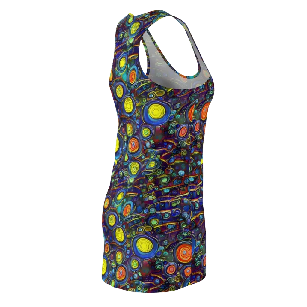 Indigo Cyclone on Racerback Dress — Back Side