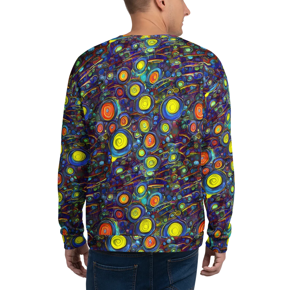 Indigo Cyclone on Sweatshirt — Back