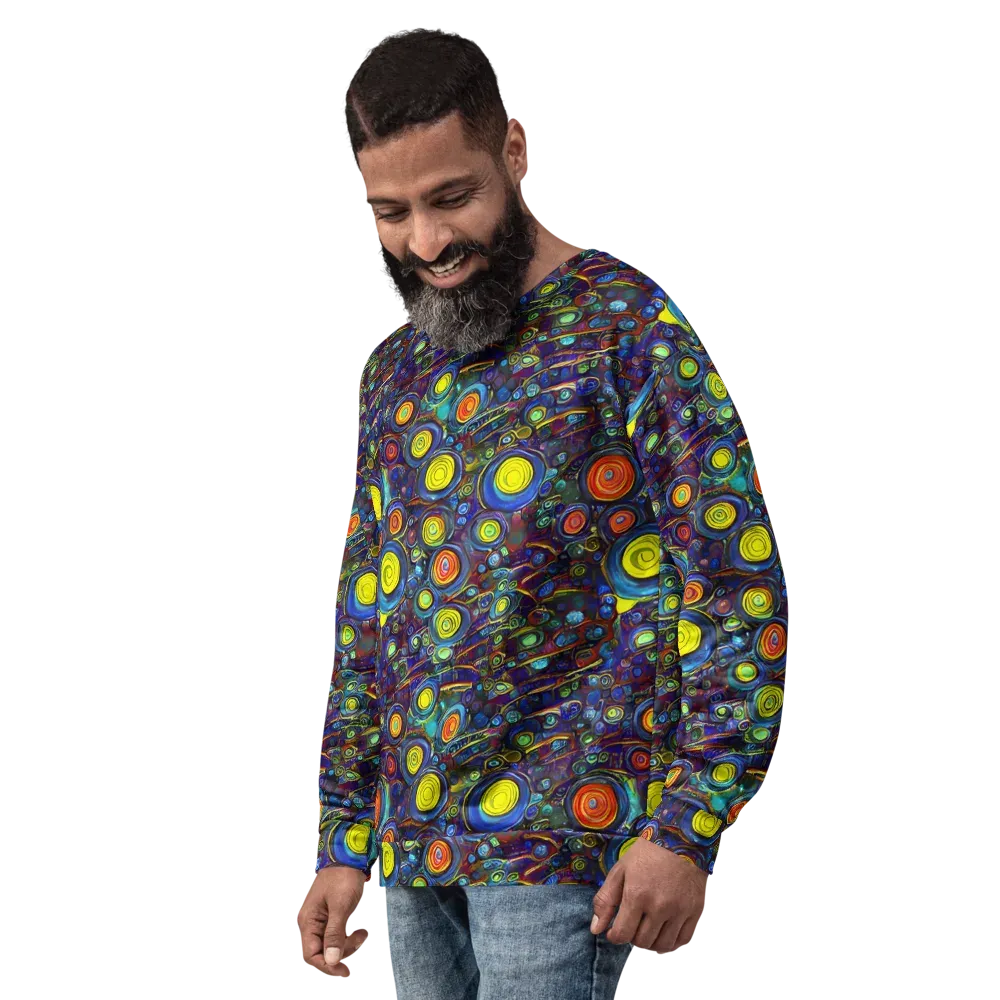 Indigo Cyclone on Sweatshirt — Left Front