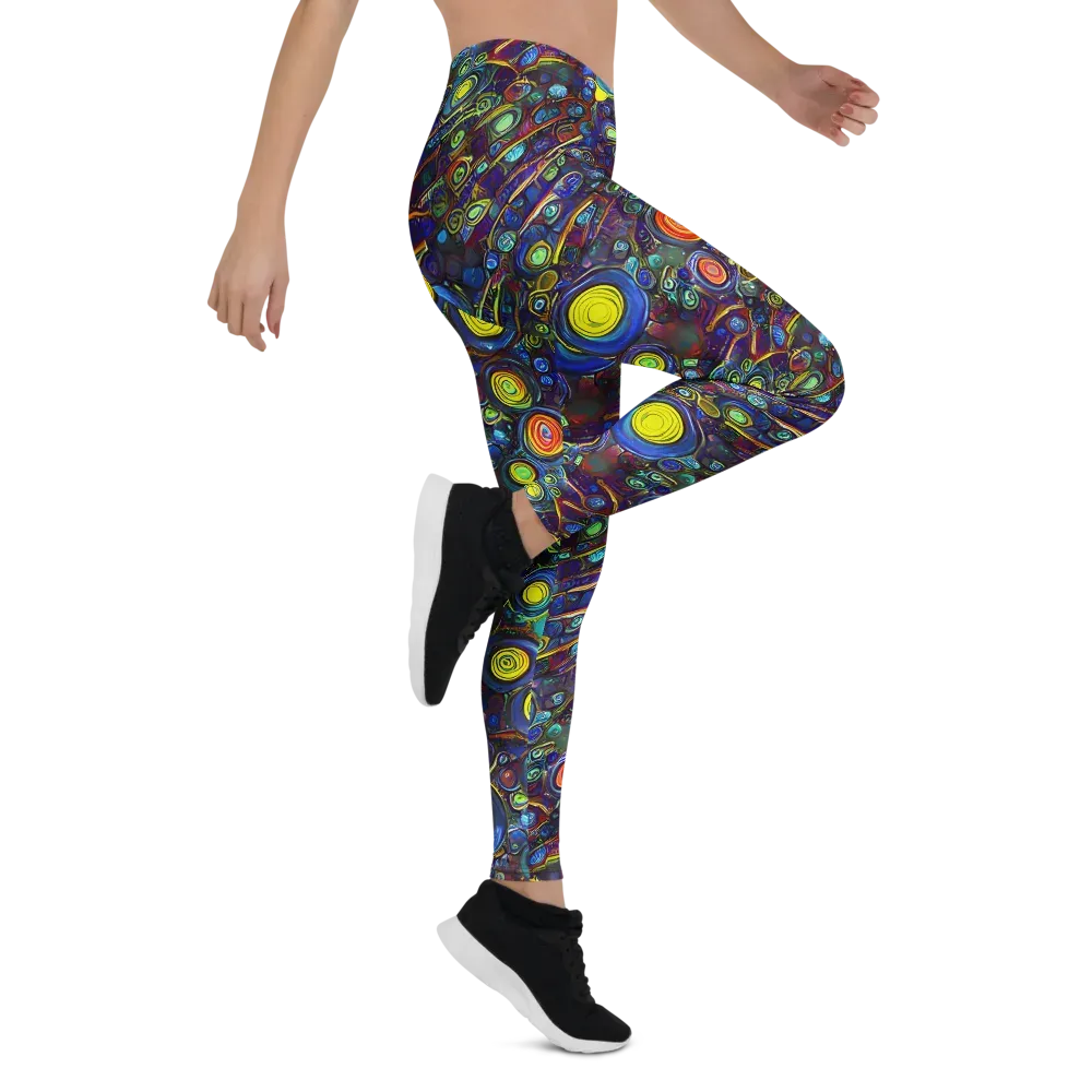 Indigo Cyclone on Leggings — Right