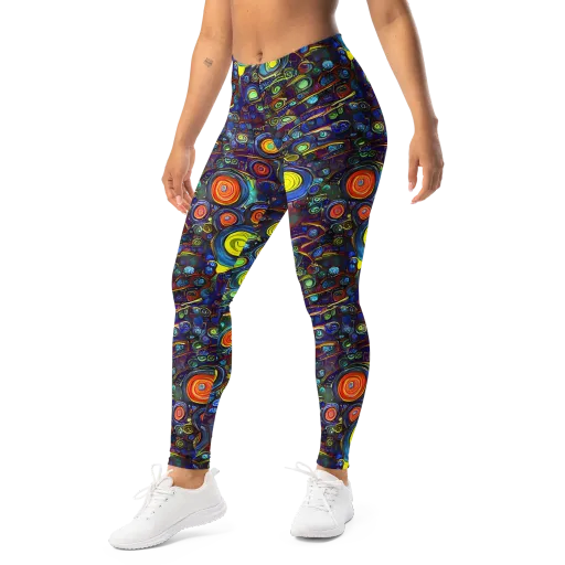 Indigo Cyclone on a Leggings