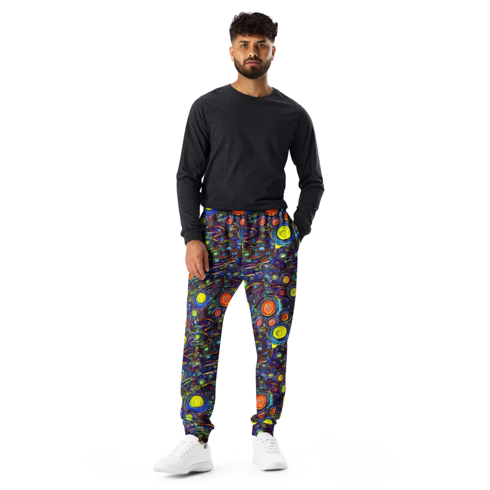 Indigo Cyclone on Men's Joggers — Front