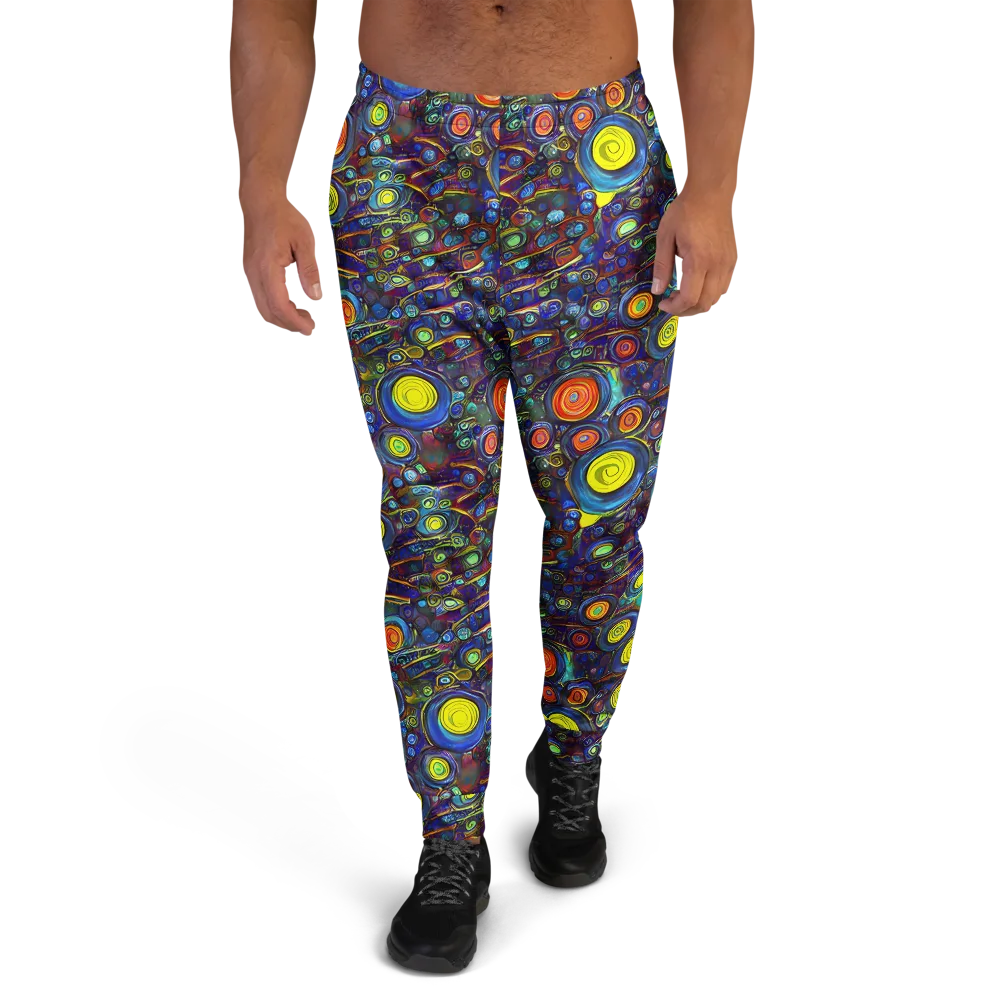 Indigo Cyclone on Men's Joggers — Front