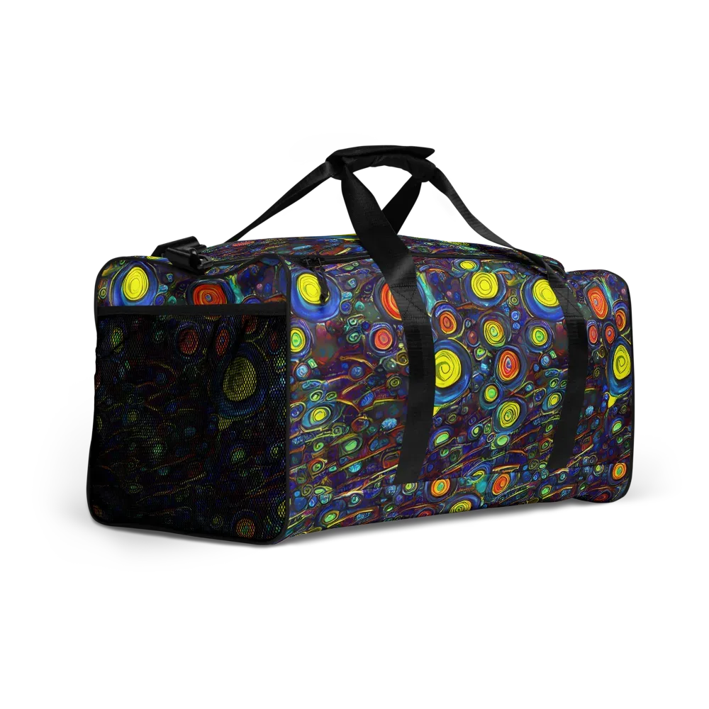 Indigo Cyclone on Duffle Bag — Right Front