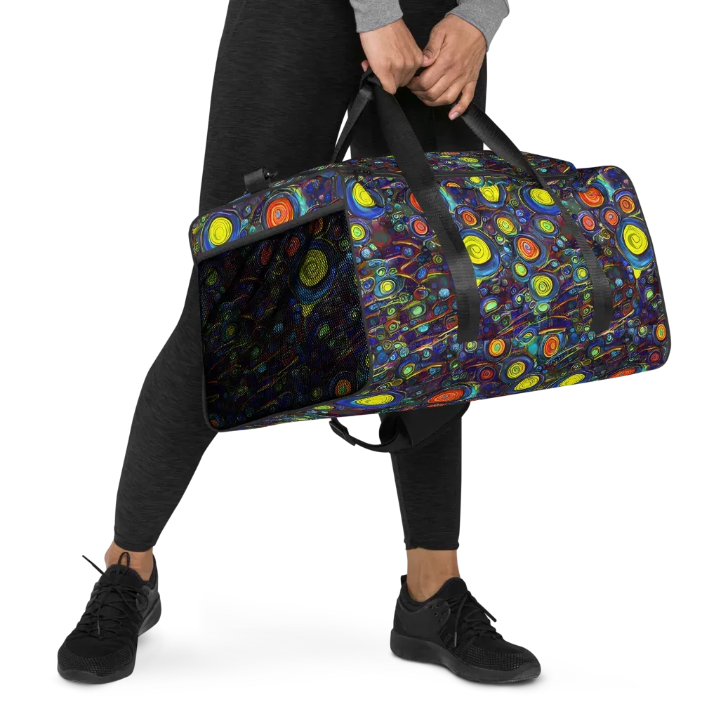 Indigo Cyclone on Duffle Bag — Right Front