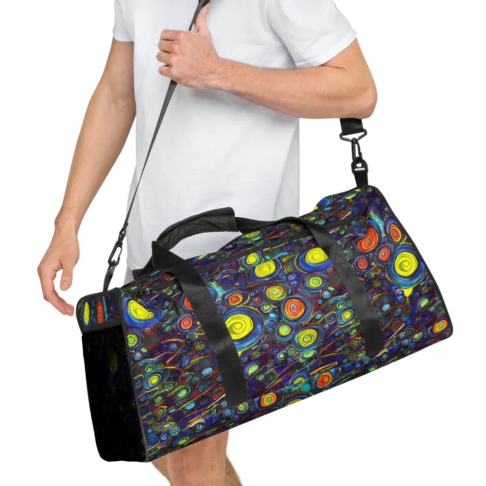 Indigo Cyclone on Duffle Bag — Right Front