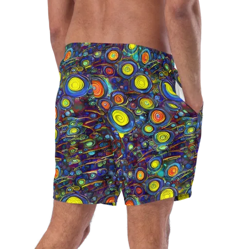Indigo Cyclone on a Swim Trunks