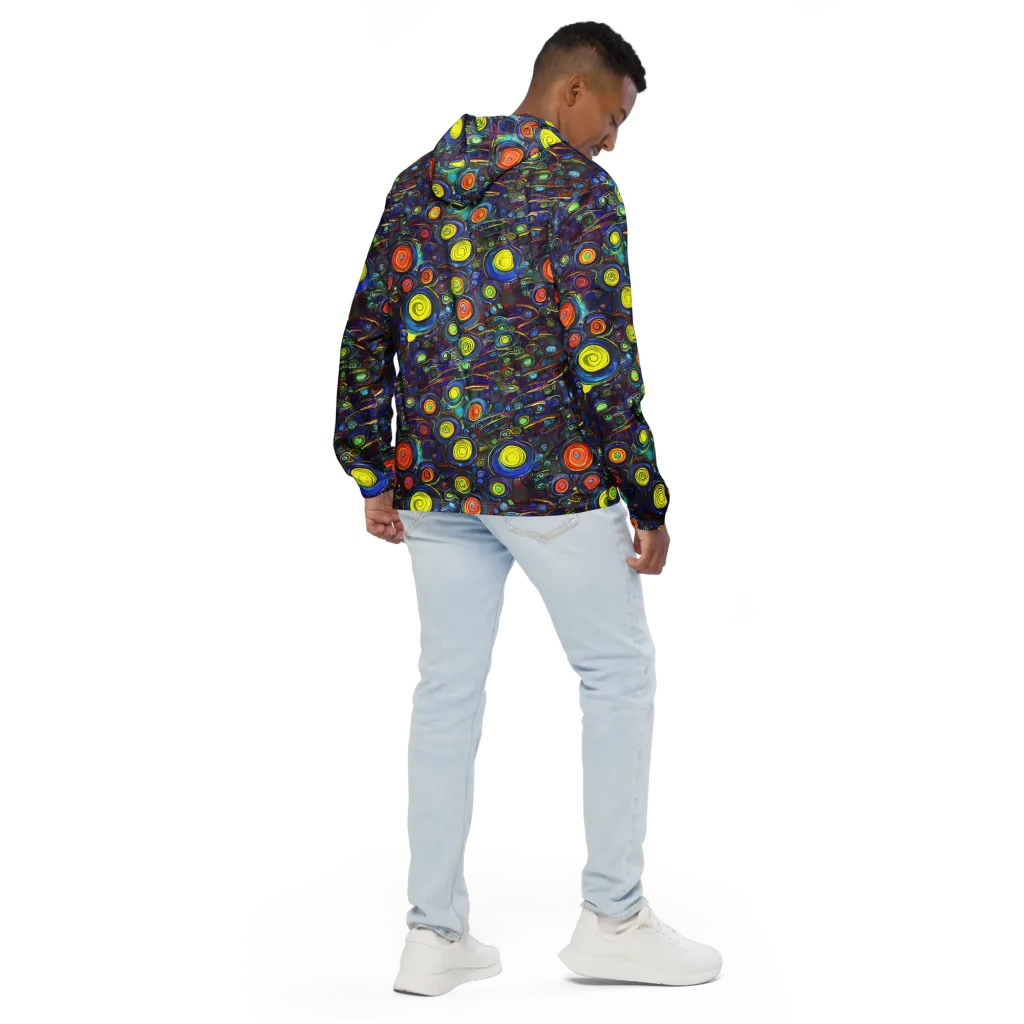 Indigo Cyclone on Men's Windbreaker — Back
