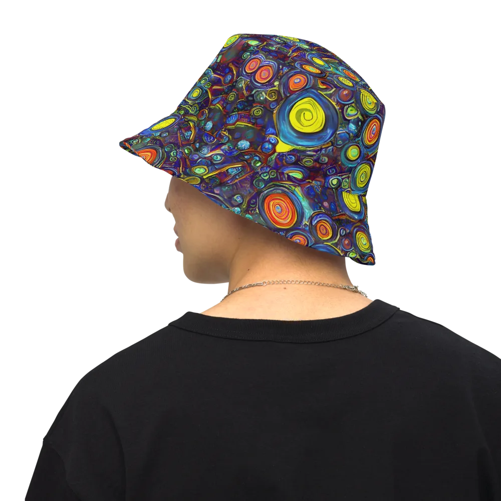 Indigo Cyclone on Reversible Bucket Hat — Back Inside