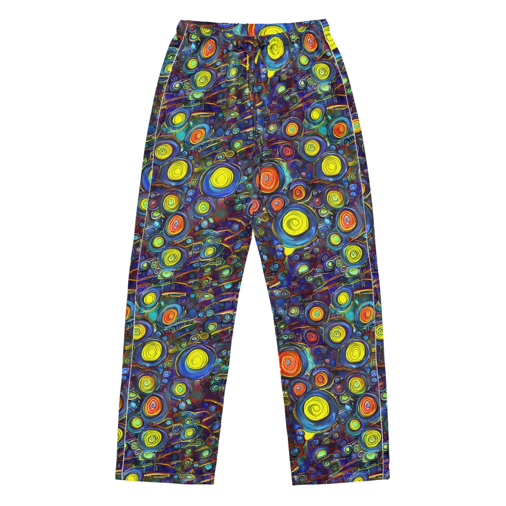 Indigo Cyclone on Women's Pajama Pants — Front