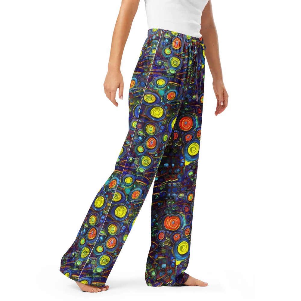 Indigo Cyclone on Women's Pajama Pants — Right Front