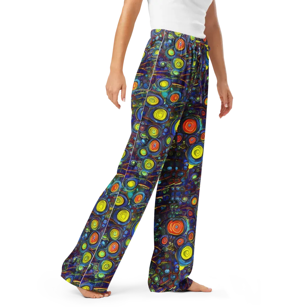Indigo Cyclone on Women's Pajama Pants — Right Front