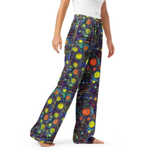 Indigo Cyclone on a Women's Pajama Pants