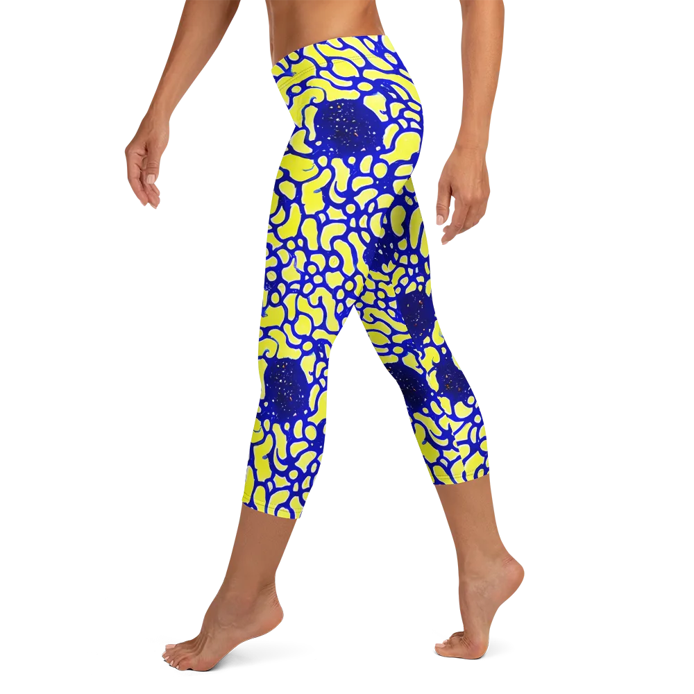 Lemon Liquefaction on Capri Leggings — Left