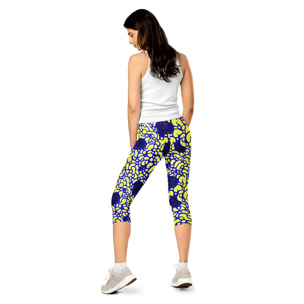 Lemon Liquefaction on Capri Leggings — Back