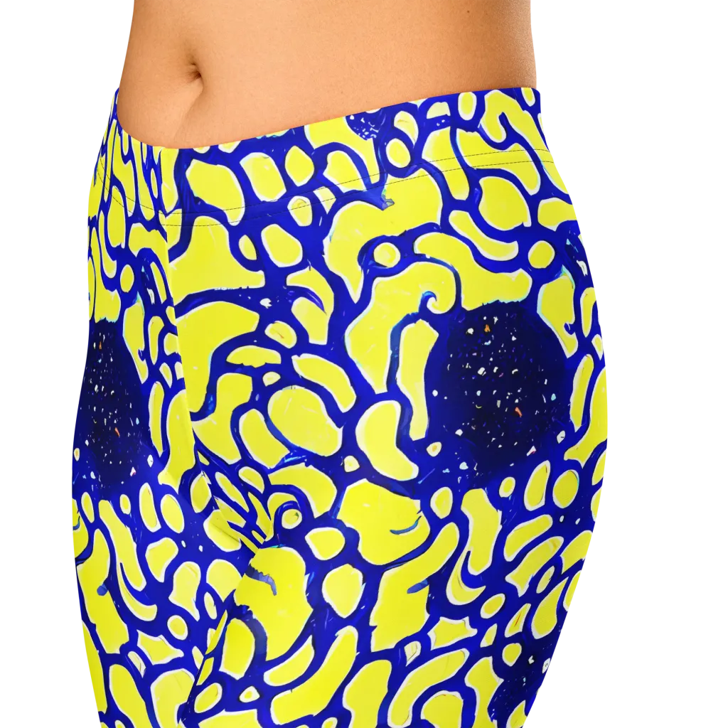 Lemon Liquefaction on Capri Leggings — Zoomed-in