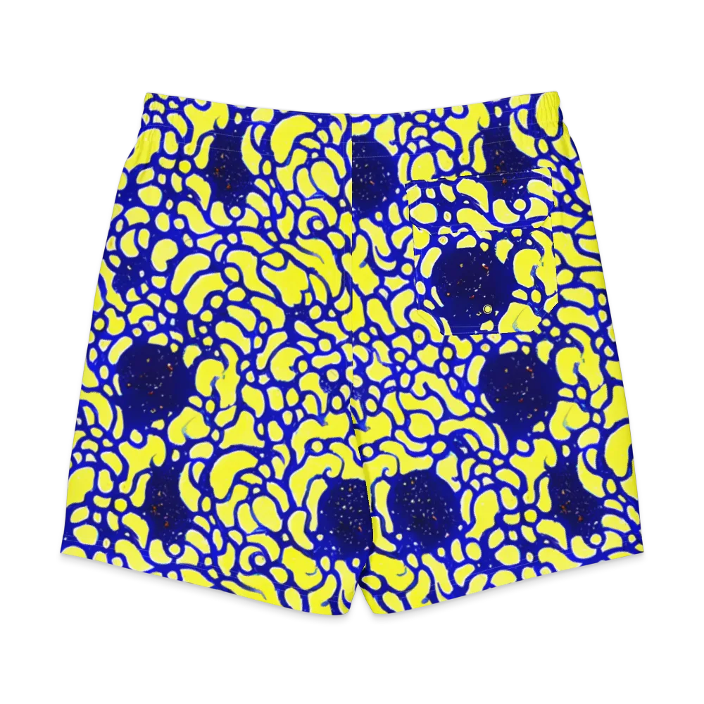Lemon Liquefaction on Men's Board Shorts — Back