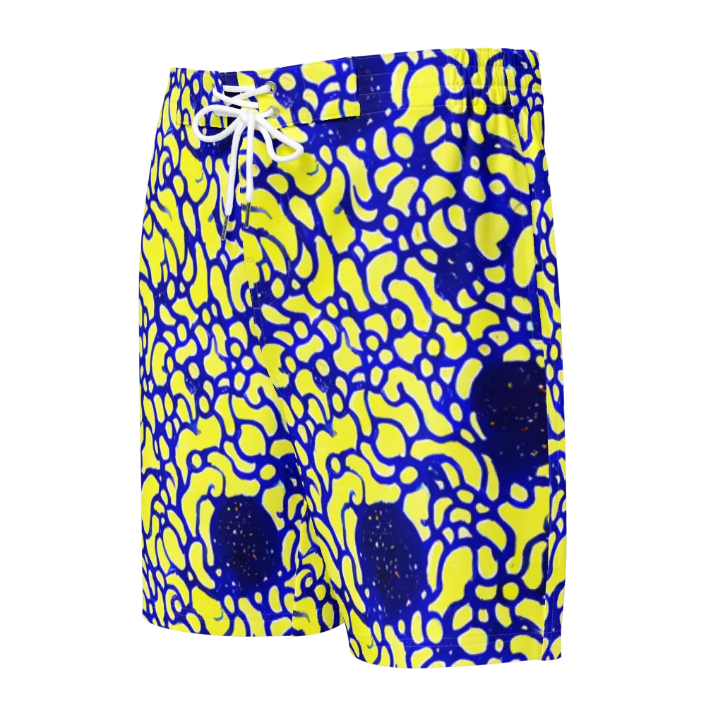 Lemon Liquefaction on Men's Board Shorts — Front