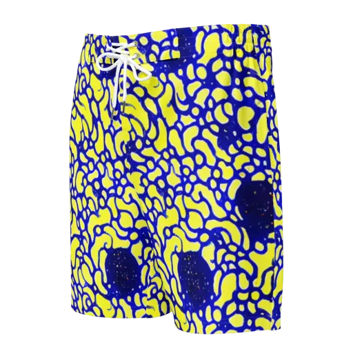 Lemon Liquefaction on a Men's Board Shorts