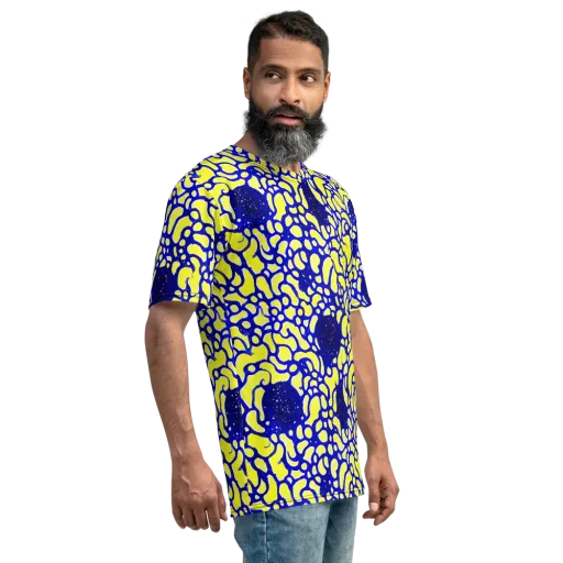 Lemon Liquefaction on a Men's Crew Neck T-Shirt