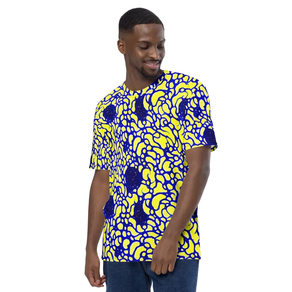 Lemon Liquefaction on Men's Crew Neck T-Shirt — Left