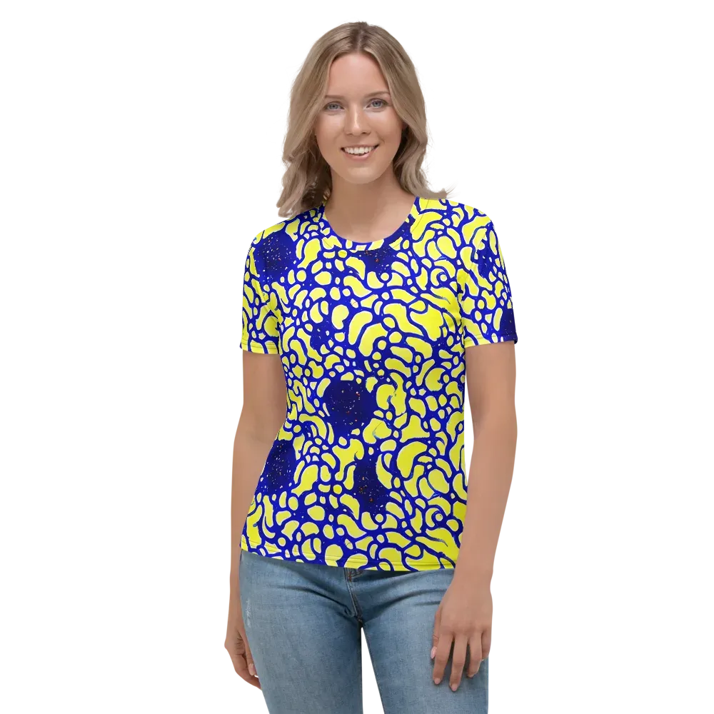 Lemon Liquefaction on Women's Crew Neck T-Shirt — Front