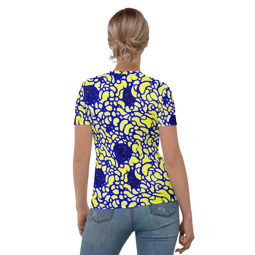 Lemon Liquefaction on Women's Crew Neck T-Shirt — Back