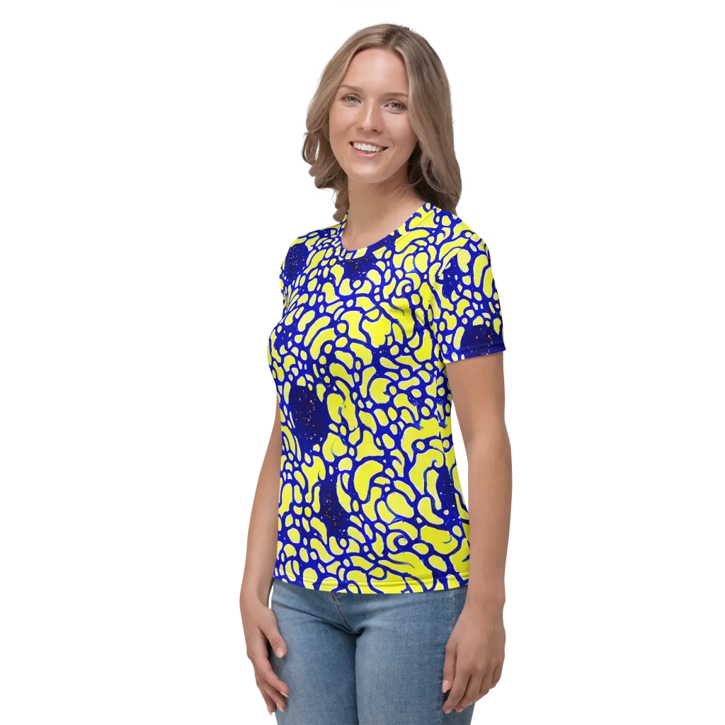 Lemon Liquefaction on Women's Crew Neck T-Shirt — Left