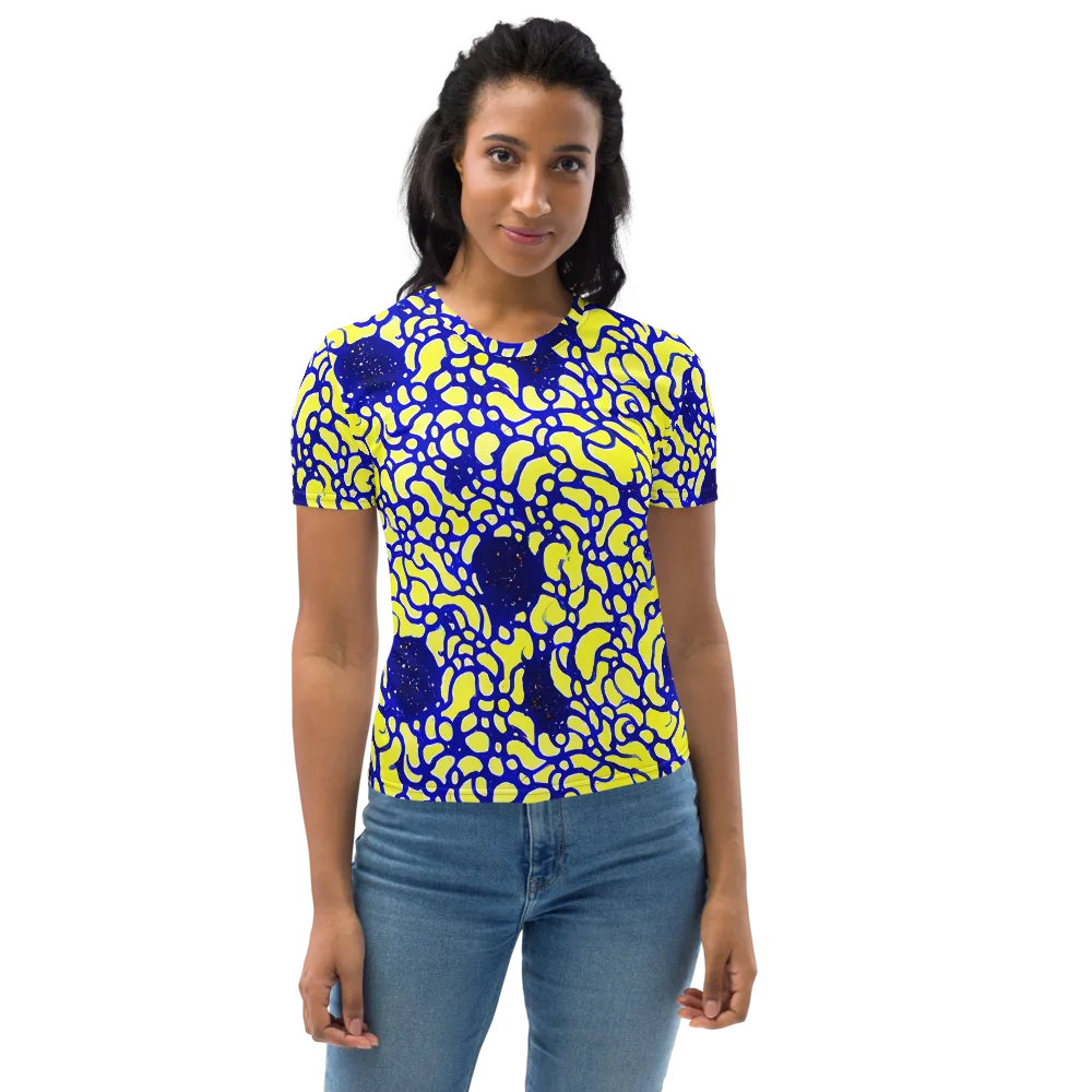 Lemon Liquefaction on Women's Crew Neck T-Shirt — Front