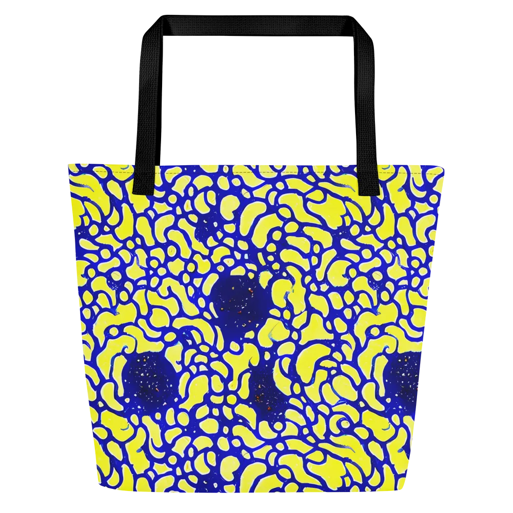 Lemon Liquefaction on Large Tote Bag W/ Pocket — Front