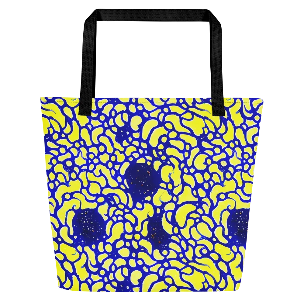 Lemon Liquefaction on Large Tote Bag W/ Pocket — Front